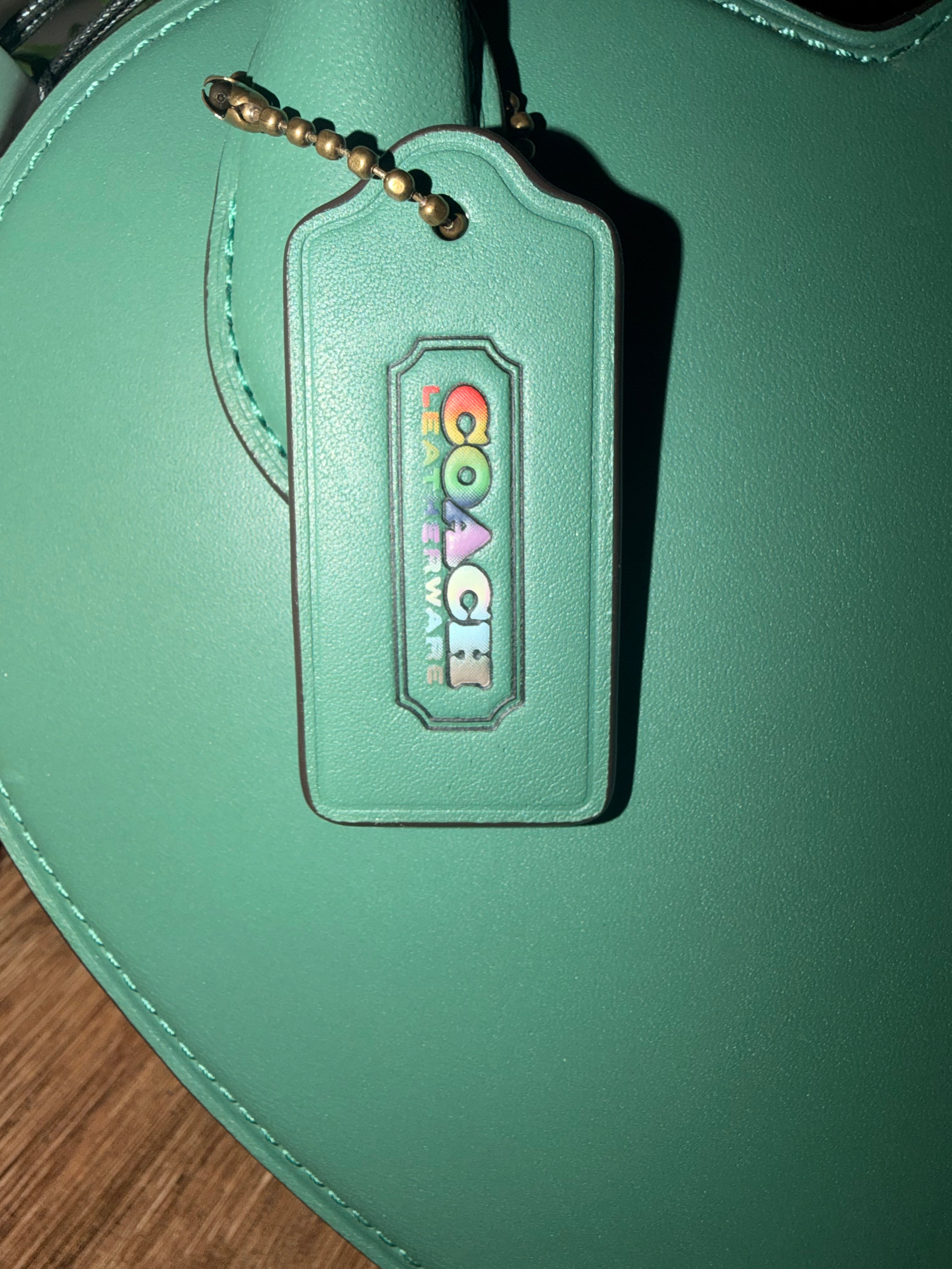 COACH PRIDE collection heart shaped purse. NWT