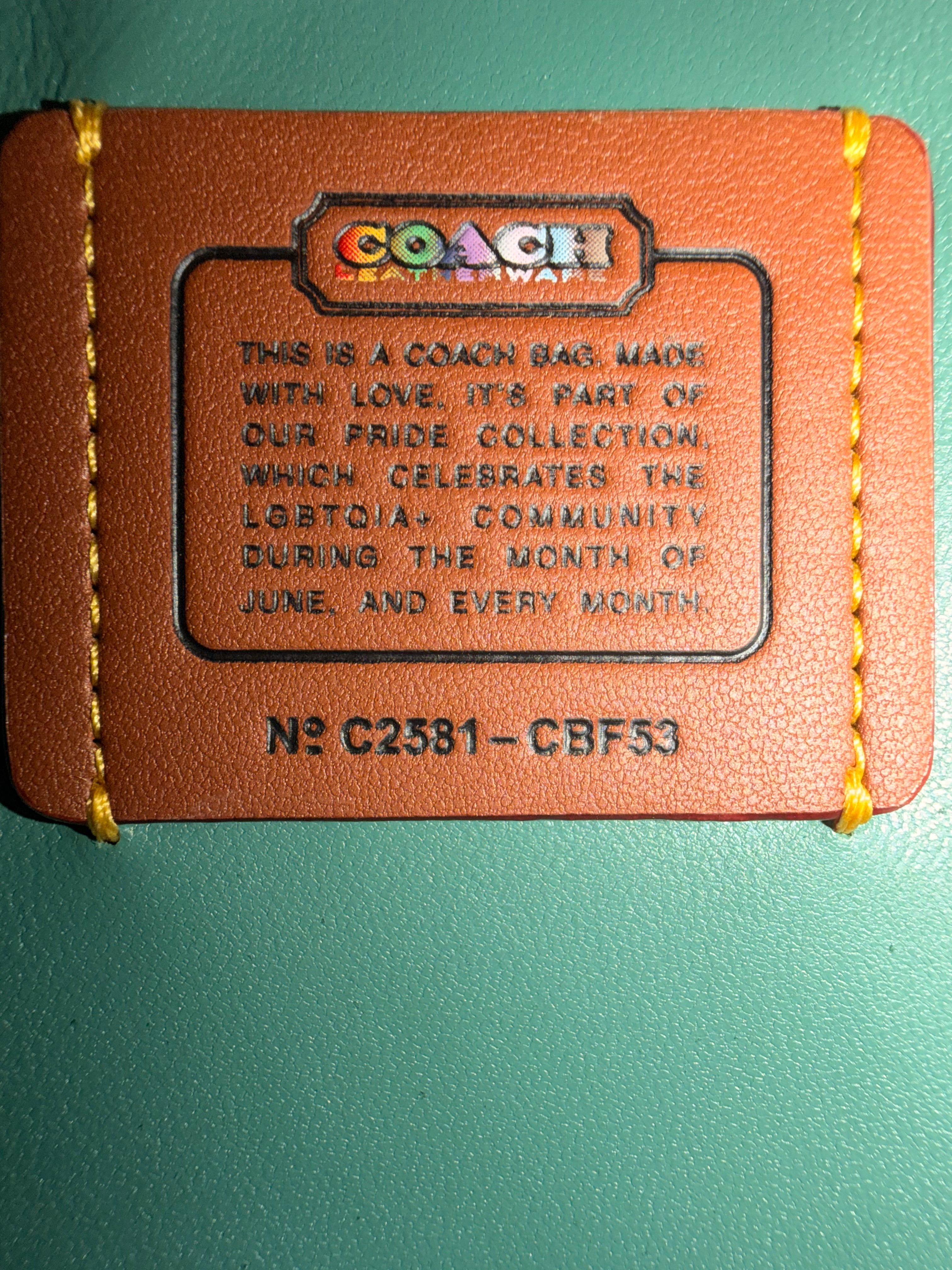 COACH PRIDE collection heart shaped purse. NWT